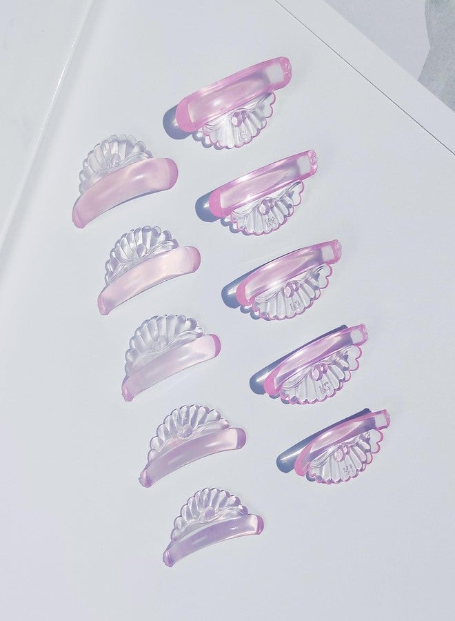 Libeauty Lash Lift Rads 10 Pcs/5 Sizes New Shell Shape Lash Lift Pods Reusable Silicon Lash Lift Shields DIY Use at Home or Salon Lash Lift Tools - Image 1