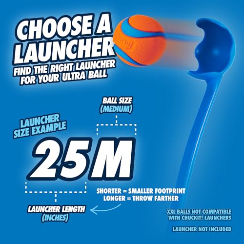 Chuckit! Ultra Ball Dog Toy - Medium Bouncy Fetch Balls For Dogs 20-60 lbs - Made from Durable Rubber - Floating Water Pet Toys - Size Medium - 2.5-inch Diameter - Pack of 4 - Image 4
