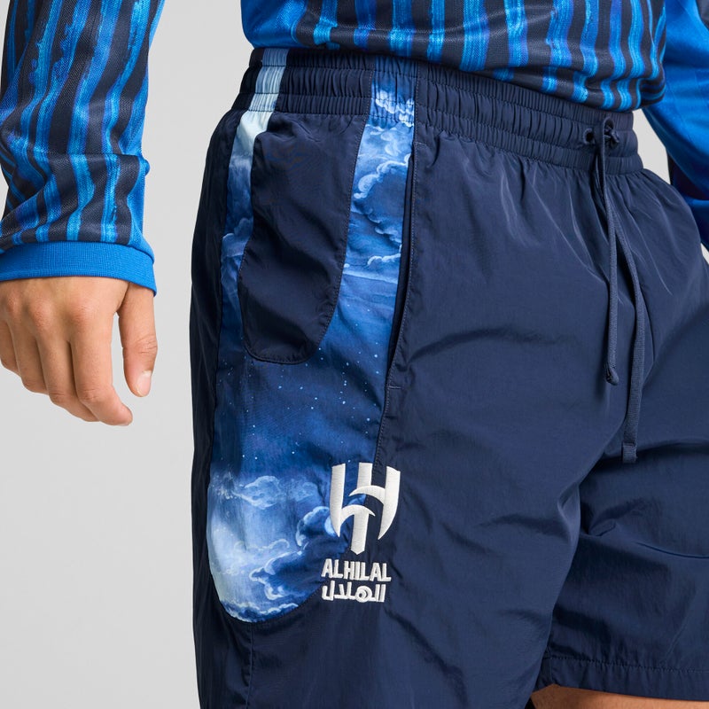 PUMA KID SUPER x AL-HILAL SFC Mens Blue Travel Shorts - Image 2