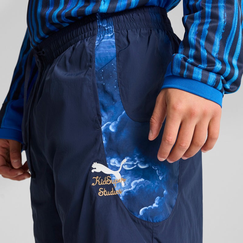 PUMA KID SUPER x AL-HILAL SFC Mens Blue Travel Shorts - Image 5