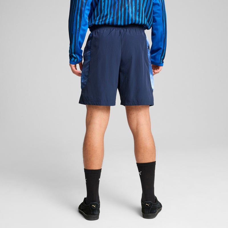 PUMA KID SUPER x AL-HILAL SFC Mens Blue Travel Shorts - Image 4