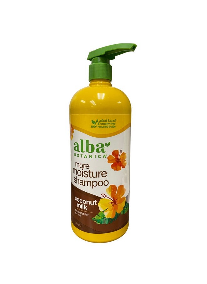 Alba Botanica Lba Botanica More Moisture Shampoo Coconut Milk 34 Oz  - Image 1