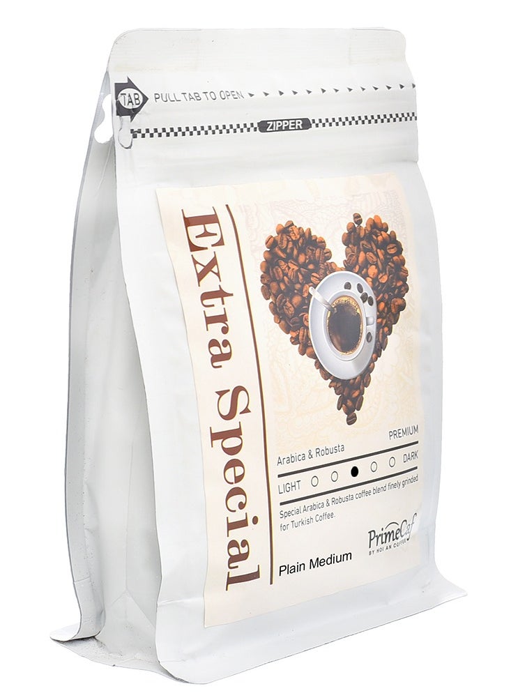 PrimeCaf - Extra Special Blend Turkish Coffee Medium Roasted Plain , Arabica & Robusta, 250 gm - Image 1
