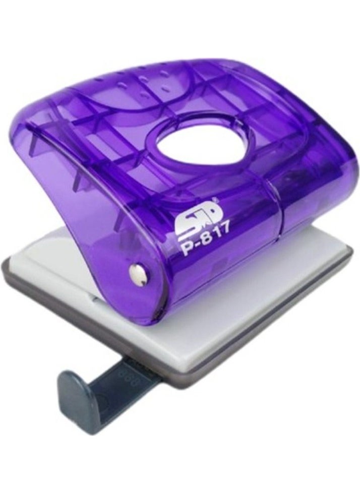 STD Popular P-817T Hole Punch 20 Page Capacity Transparent  - Image 1
