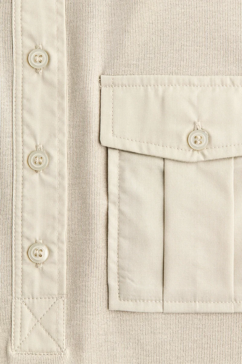 اتش اند ام بلوزة هنلي من قطن بيما