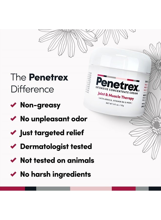 penetrex Joint & Muscle Therapy – Soothing Comfort for Back, Neck, Hands, Feet – Premium Whole Body Rub with Arnica, Vitamin B6 MSM & Boswellia – Non-Greasy 2oz Cream - Image 3