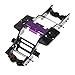 RampCrab Carbon Fiber Chassis Kit for SCX24 7 Angled Skid LCG Chassis Kit for Axial SCX24 C10 JLU Bronco Deadbolt Purple - Image 4