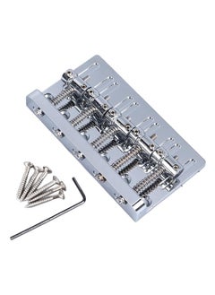 Electric Bass Bridge 5 String Bass Saddle Bridge Thickened Tailpiece Bridge Replacement with Screws Wrench Silver - pzsku/ZE87D024A4766EF9C9003Z/45/_/1732166644/a97f695d-edd2-4162-9139-c62211803b2d