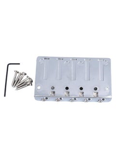 Electric Bass Bridge 5 String Bass Saddle Bridge Thickened Tailpiece Bridge Replacement with Screws Wrench Silver - pzsku/ZE87D024A4766EF9C9003Z/45/_/1732166651/831b2568-27af-4b28-a26c-93a72bd58fe7