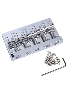 Electric Bass Bridge 5 String Bass Saddle Bridge Thickened Tailpiece Bridge Replacement with Screws Wrench Silver - pzsku/ZE87D024A4766EF9C9003Z/45/_/1732166654/91d75cbe-417c-4148-8519-09056f885285