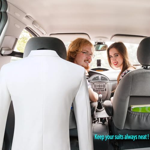 DC Car Clothes Hanger for Jacket Suit Shirt Auto Headrest Back Seat Coat Hangers (High-Grade) - Image 3