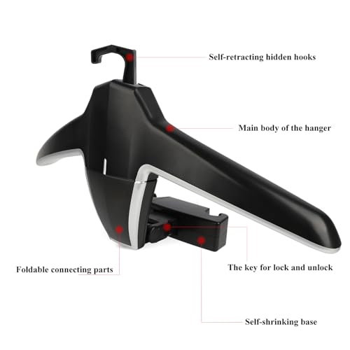 DC Car Clothes Hanger for Jacket Suit Shirt Auto Headrest Back Seat Coat Hangers (High-Grade) - Image 5