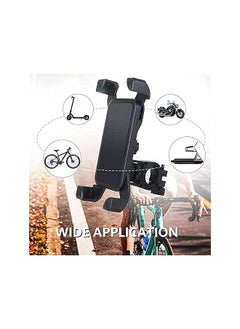 STRAUSS Bike Mobile Holder - Adjustable 360° Rotation Bicycle Phone Mount | Bike Accessories | Bike Phone Holder (Black)  - Image 2