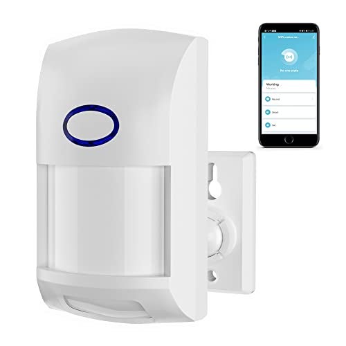 Gaoducash حساس حركة ذكي لاسلكي: كاشف حركة PIR، إنذار أمان منزلي بالأشعة تحت الحمراء WiFi، تحكم عبر تطبيق TUYA، لا حاجة إلى محور، حساس حركة ذكي للأعمال - Image 1