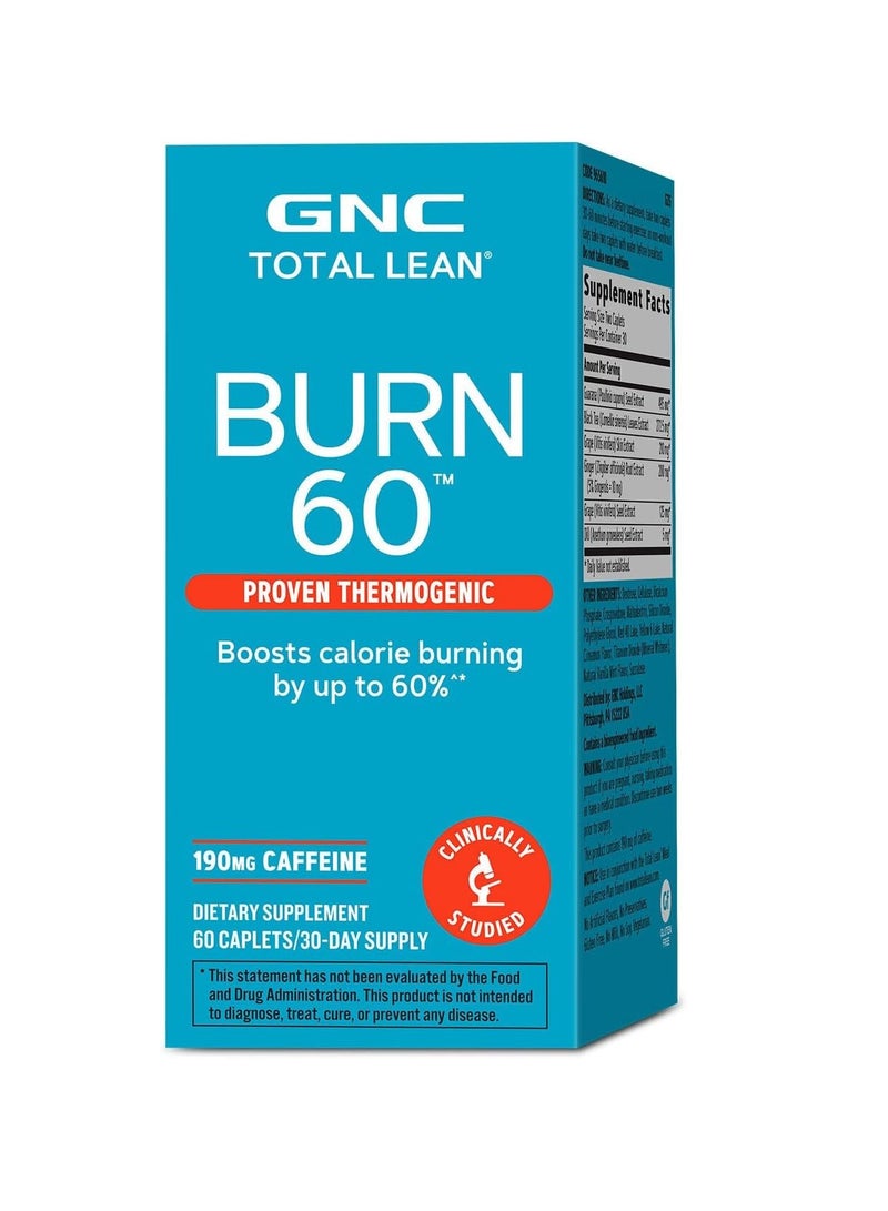 GNC TOTAL LEAN BURN 60 - Image 1