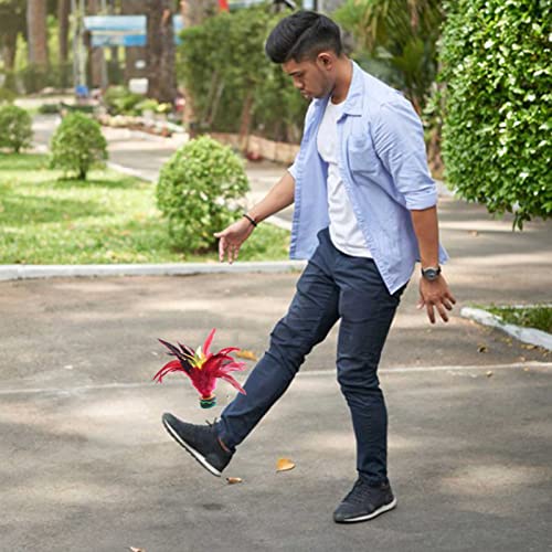 Baitaihem 4 Pack Colorful Kick Shuttlecock Fancy Chinese Jianzi Foot Sports Outdoor Game - Image 5