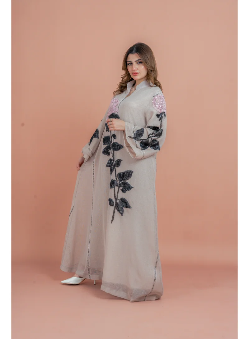 IKKXA  Crystal Handwork Modern Jalabiya for Women | Best Price UAE