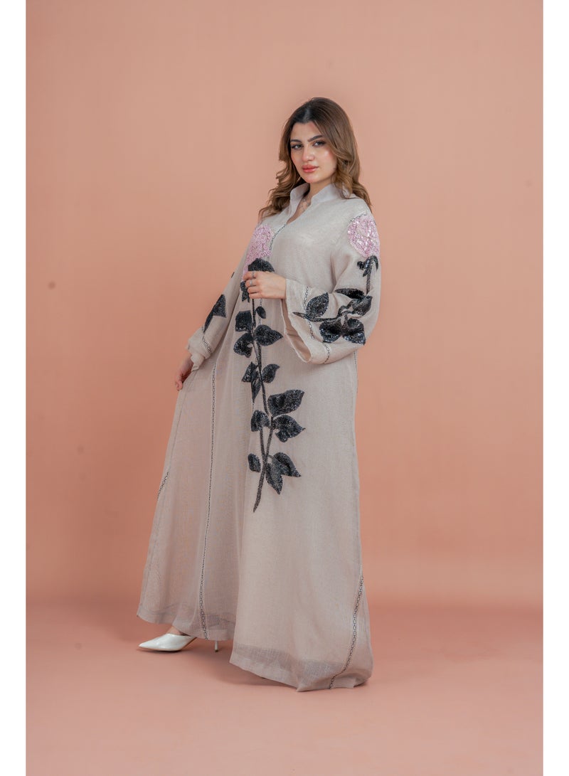 اكسا جلابية كريستال يدوية حديثة - Image 3