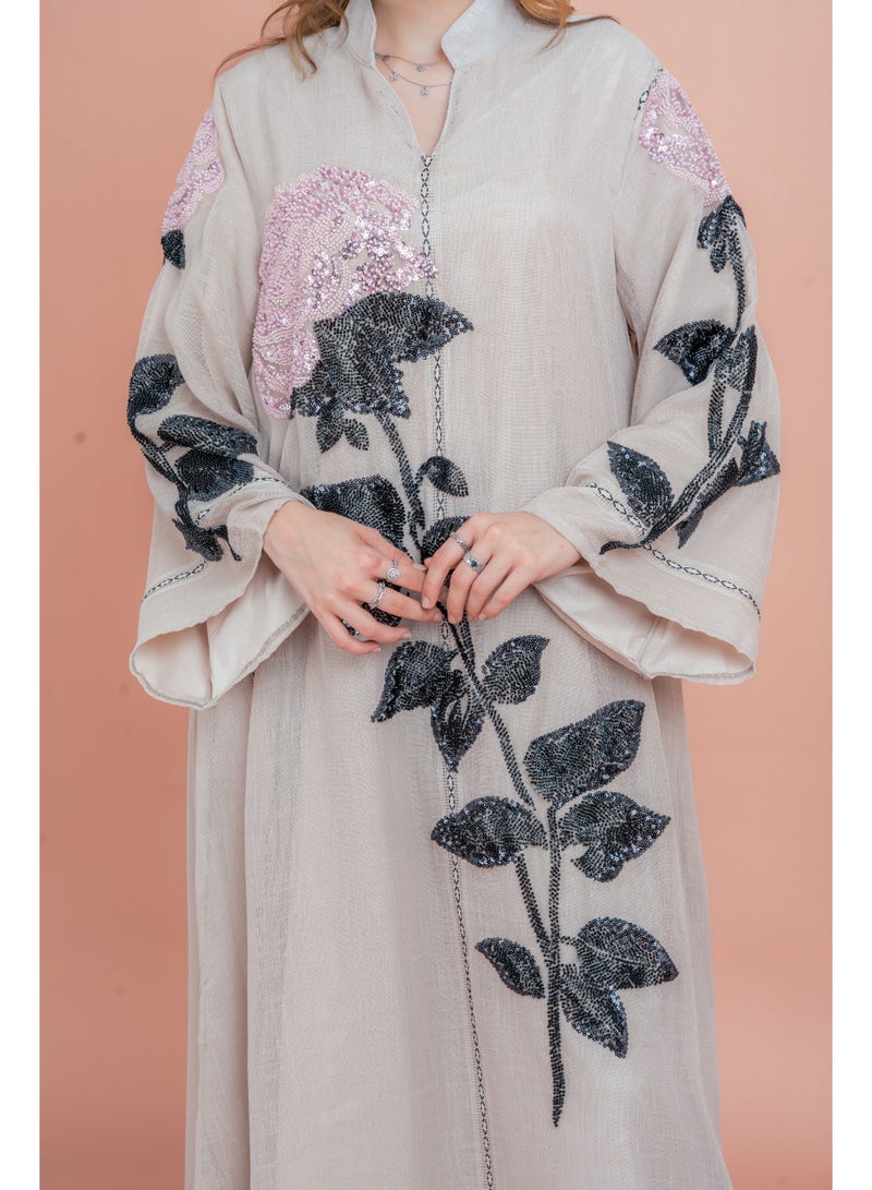 اكسا جلابية كريستال يدوية حديثة - Image 4