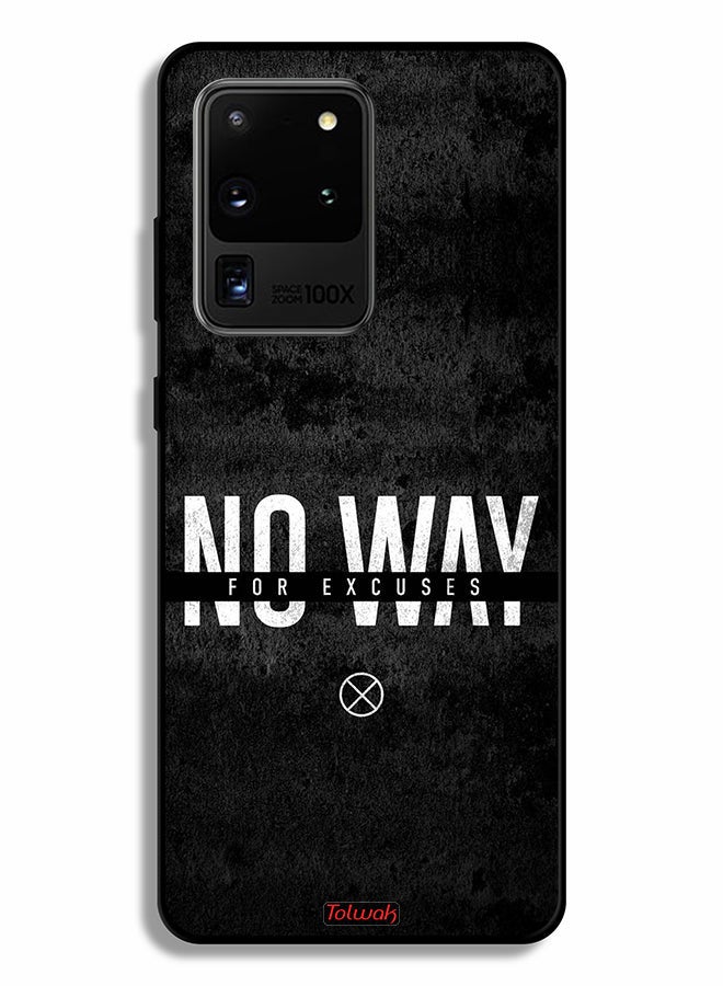 Tolwak Samsung Galaxy S20 Ultra Protective Case Cover No Way For Excuses - Image 2