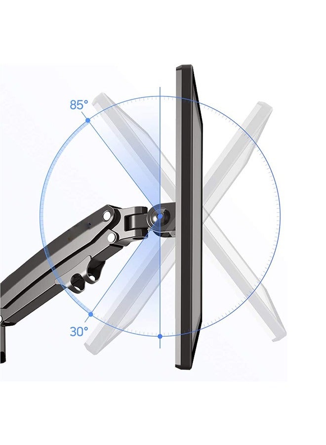 Arabest Dual Monitor Desk Mount Stand Full Motion Swivel Computer Monitor Arm Fits 2 Screens up to 32'' with Load Capacity 4.4~26.4lbs for Each Monitor - Image 2