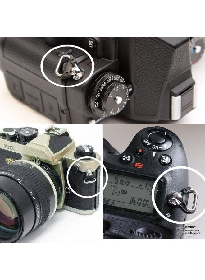 Camera Strap Triangle Ring Button For SLR/Micro Single Strap Conversion Buckle Strap Transfer Triangle Ring Accessories-Color:Strap Triangular Buckle/pair  - Image 1