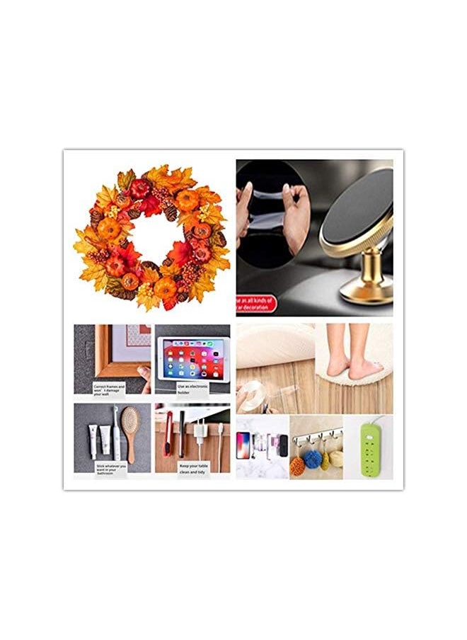 PROMASS promass 16.5FT Double Sided Tape Adhesive Nano Tape Transparent Washable Reusable Multipurpose Sticky  - Image 5