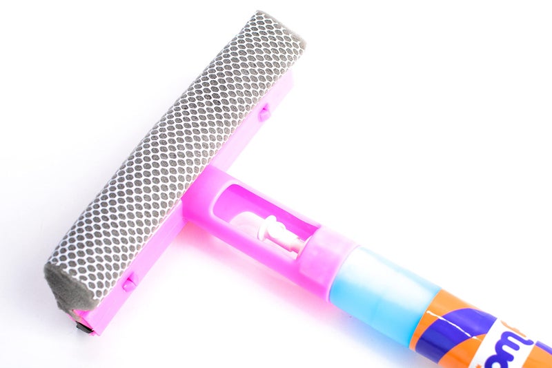 Superdrive Boom fresh Car Window Cleaner Squeegee Sponge Rubber Blade Spray Bottle Multipurpose 3-in-1 Cleaning Tool - Pink - Image 3