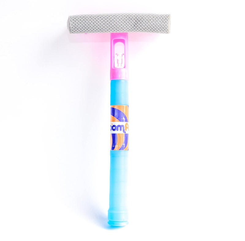 Superdrive Boom fresh Car Window Cleaner Squeegee Sponge Rubber Blade Spray Bottle Multipurpose 3-in-1 Cleaning Tool - Pink - Image 1