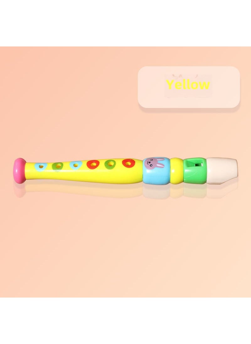 Generic - Childrens Plastic Flute Early Education Musical Toy Yellow - Image 1
