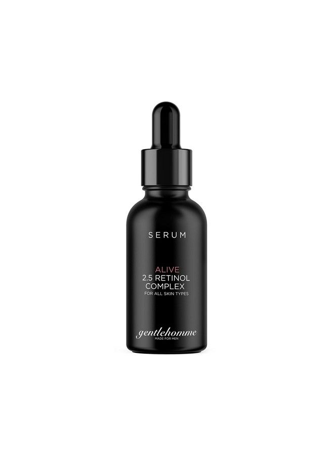 GENTLEHOMME Retinol Face Serum Anti Aging Hyaluronic Acid Face Serum For Men Natural Dark Spot Remover Serum For Face Antiwrinkle Firming Serum For All Skin Types Enrich In Collagen & Aloe Vera - Image 3