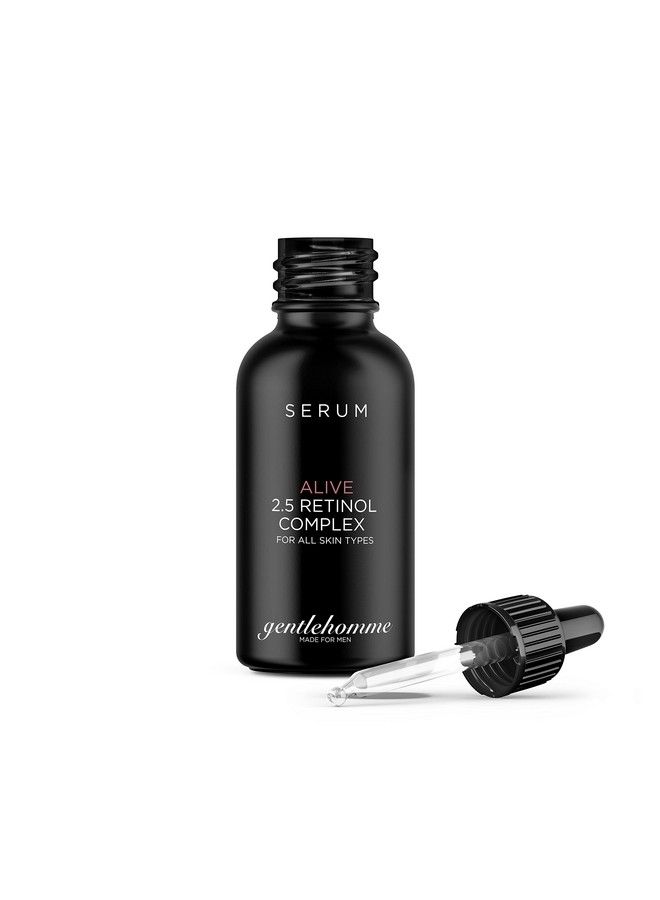 GENTLEHOMME Retinol Face Serum Anti Aging Hyaluronic Acid Face Serum For Men Natural Dark Spot Remover Serum For Face Antiwrinkle Firming Serum For All Skin Types Enrich In Collagen & Aloe Vera - Image 1