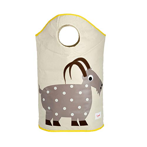 3 Sprouts Baby Laundry Basket for Nursery - Hamper with Handles/Lid, Large Storage Basket, Toy Bin, Room Decor - Kids Hamper, Baby Clothes Storage Organizer, Orangutan - Image 2