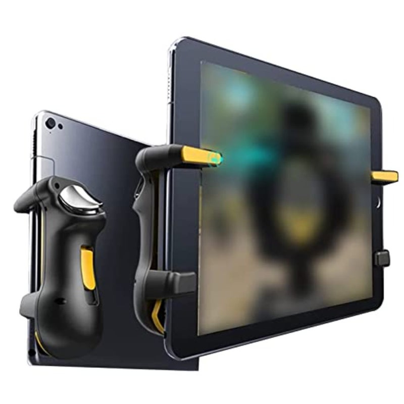 Tablet Gaming Triggers, Universal 4-Finger Game Controller with Adjustable Frequency, Capacitive Sensitive Shoot/Aim Triggers for iPad Android Tablet PUBG/Fortnite Mobile Gaming - Image 1