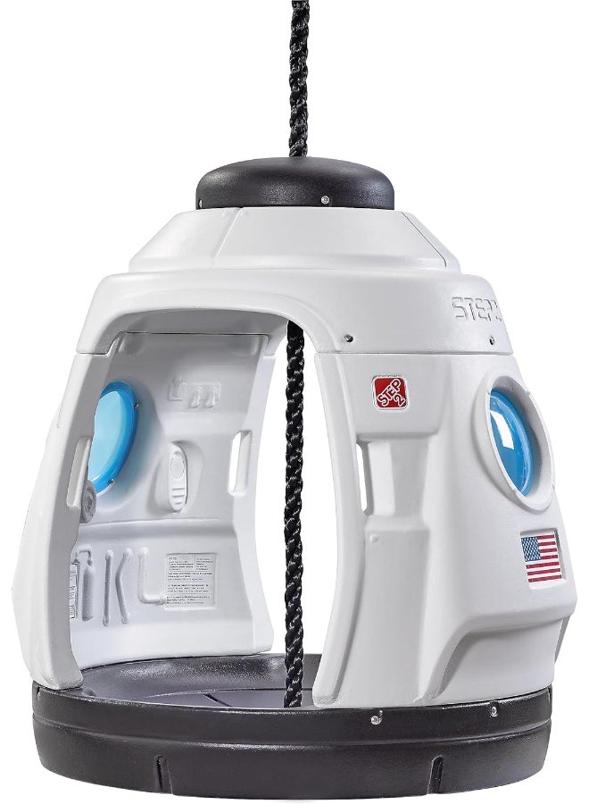 Step2 Space Capsule Swing & Playhouse for Kids - Indoor/Outdoor Spaceship Toy with Handles & Porthole Windows - Image 1