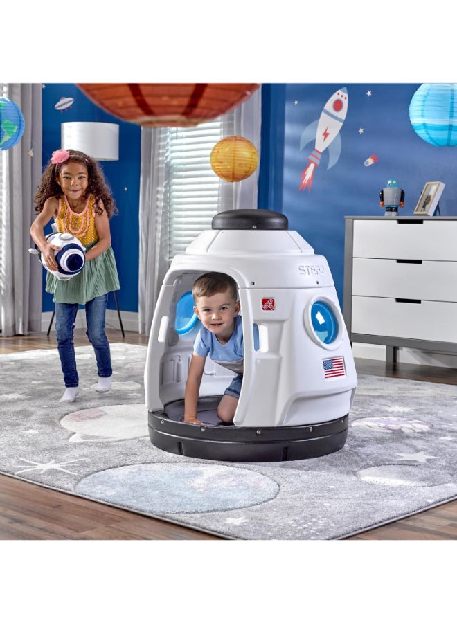 Step2 Space Capsule Swing & Playhouse for Kids - Indoor/Outdoor Spaceship Toy with Handles & Porthole Windows - Image 4