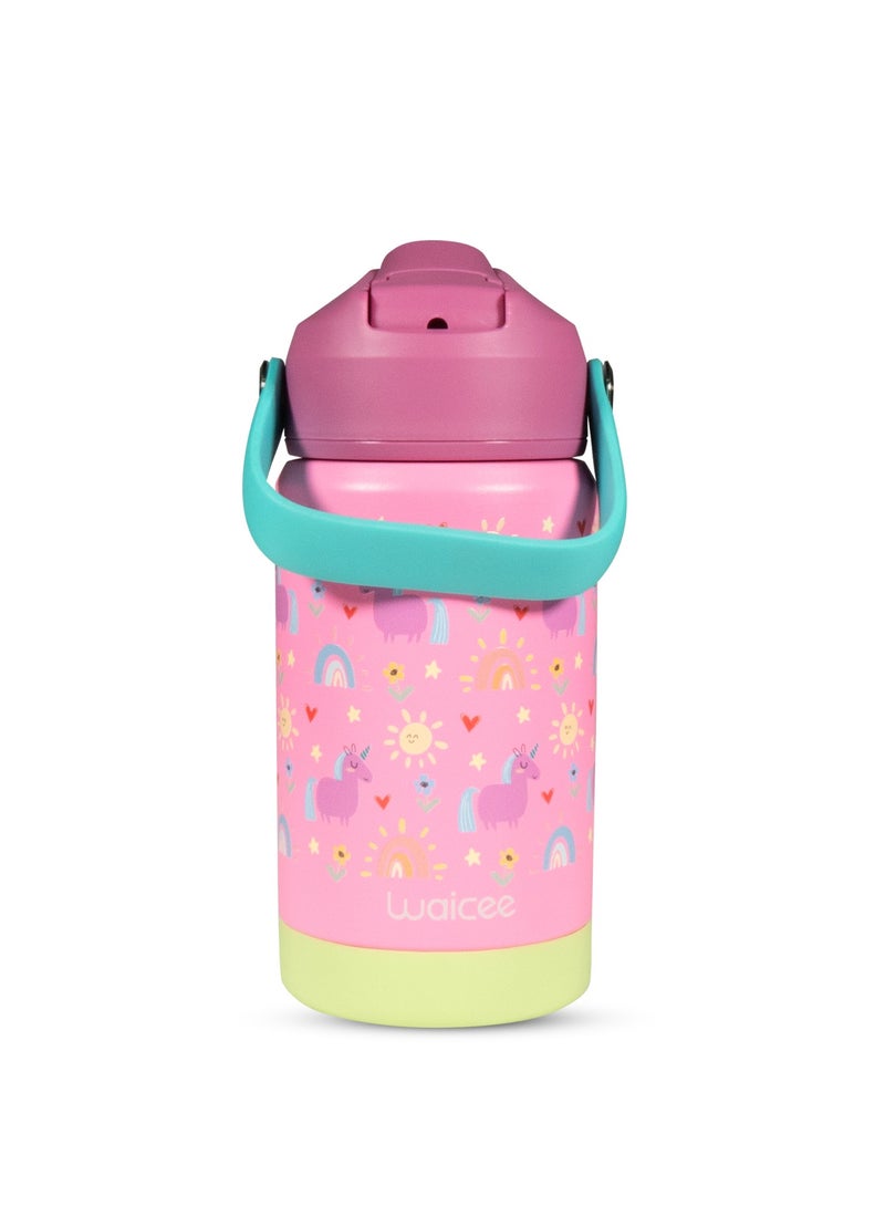 WAICEE Pink Unicorn 2.0 Water Bottle with Handle - 12oz / 350ml - Image 4