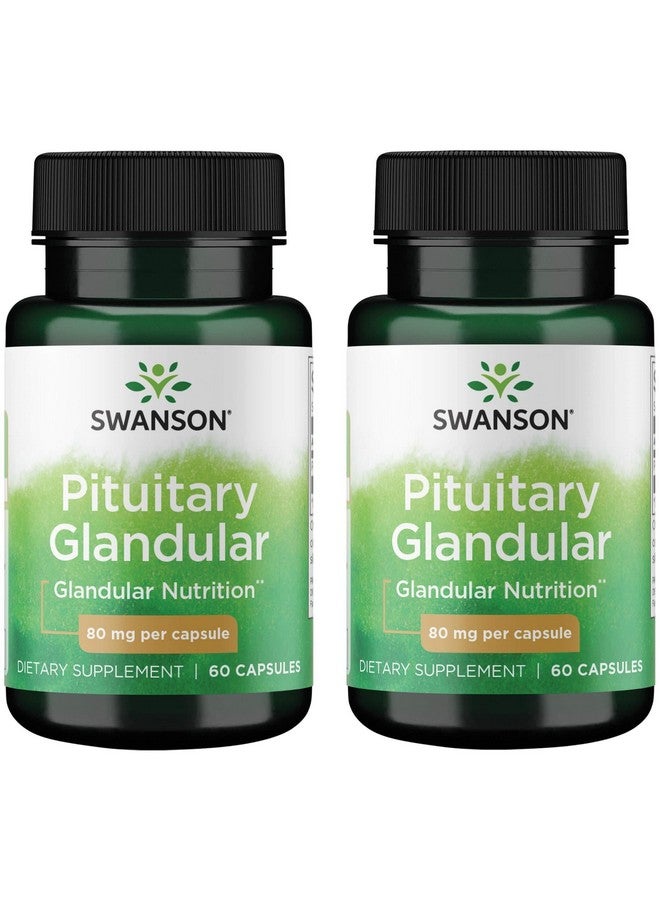 Swanson Raw Pituitary Glandular 80 Milligrams 60 Capsules (2 Pack)