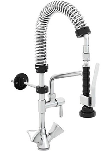 MT06 Deluxe Mini Size Countertop Mounted Kitchen Faucet with Intermediate Tap Front Wash Shower CAN-0510-MT06