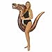 PoolCandy Dinosaur TRex RideOn Inflatable Swim Noodle Pool Float 64 Inch Animal Water Lounger with Photo RealPrint Design Heavy Duty PVC Buoyancy Aid for Kids Teens Adults Supports 200 lbs - Image 3
