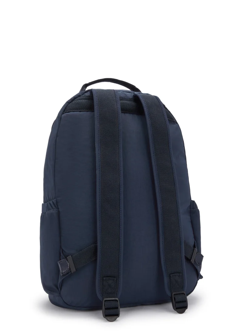 Kipling Seoul Large Backpack with Laptop Protection Blue Bleu