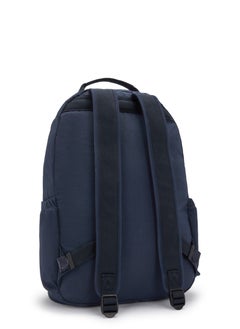 kipling Classics Seoul Large Backpack with Laptop Protection Blue Bleu  - Image 2