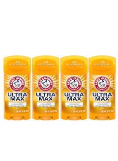 Arm & Hammer Pack Of 4 Arm ِAnd Hammer Ultra Max Unscented 73gm  - Image 1