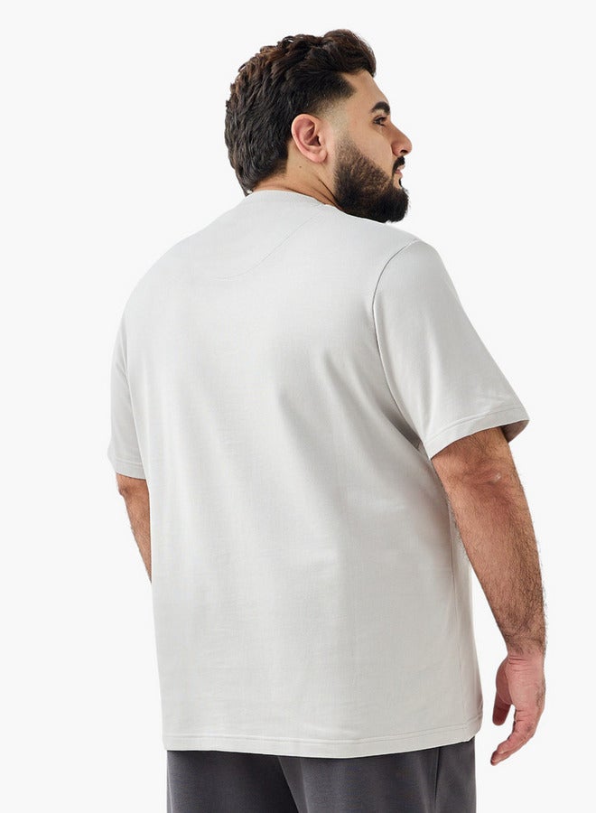 ماكسيم تيشيرت رجالي مطبوع بياقة دائرية وأكمام قصيرة بقصة عادية - Image 3