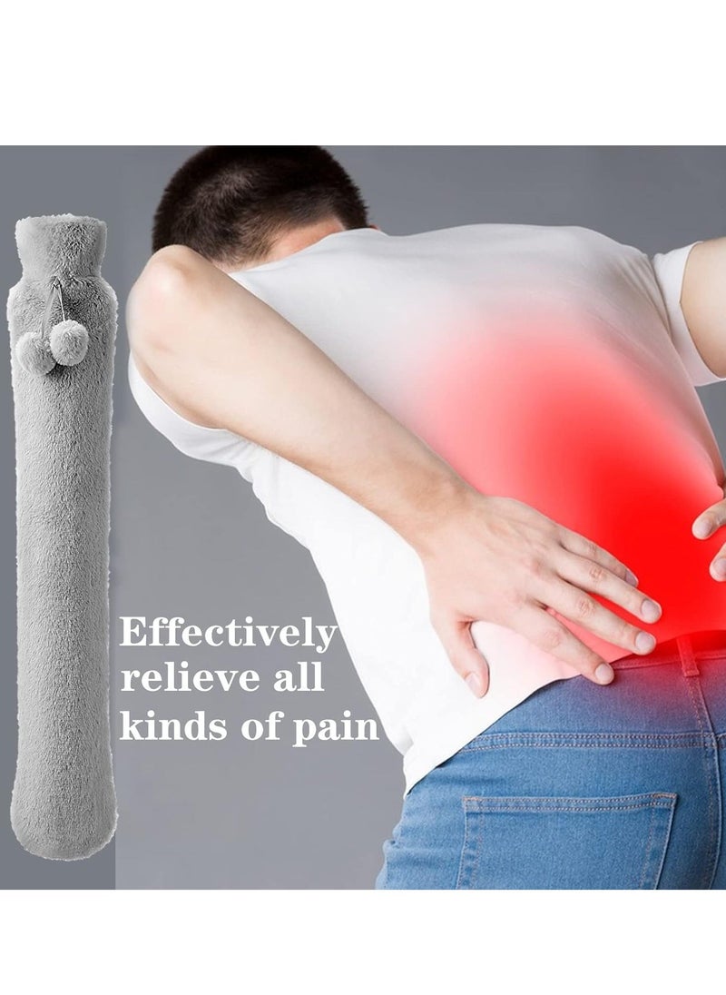 Generic Hot Water Bottle with Cover Hot Water Bag for Pain Relief Holds 2.0L Odorless BPA Free Premium Materials Suit Neck Shoulder Pain Feet Warmer Menstrual Cramps  - Image 5
