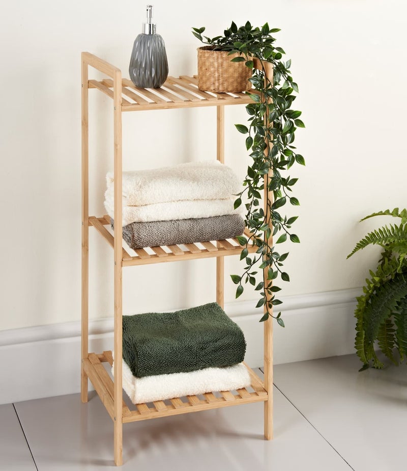 زوبا وحدة رفوف خشبية لغرفة المعيشة مكونة من 3 طبقات مصممة بشكل بسيط وانيق خصيصًا لديكور المنزل - Image 5