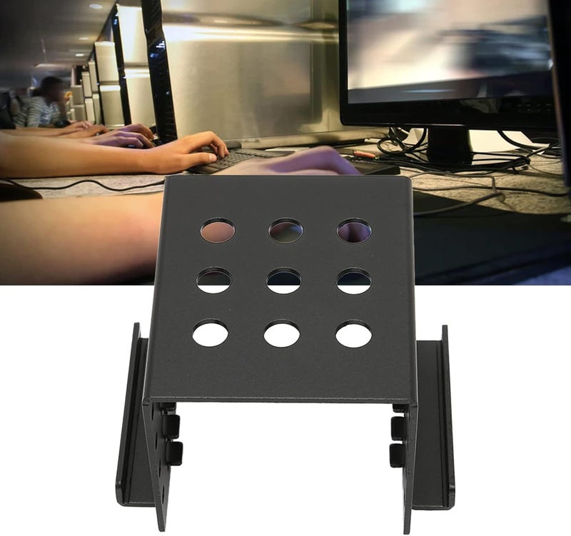 Dilwe 4 Bay 25 inch HDD SSD Mounting Bracket Aluminium 25in Hard Drive Caddy Tray 2mm Thickness Hard Disk Drive Mounting Bracket for 25in SATA IDE HDD SSDBlack - Image 5