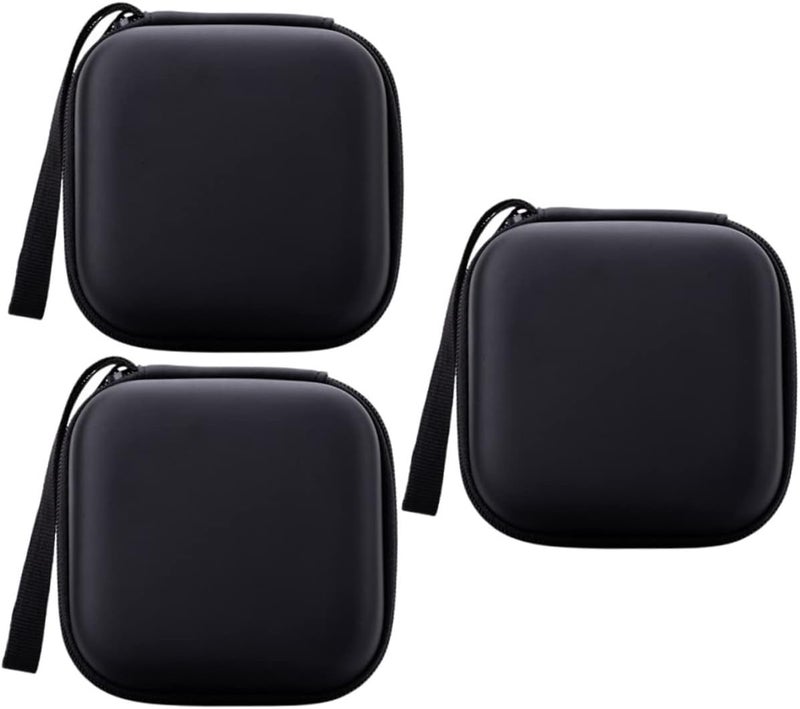 3Pcs Portable Digital Cable Organizer Bag Storage Case for Earphones USB Cables Chargers Durable Lightweight Travel Pouch with Dual Compartments for Essentials - Image 1