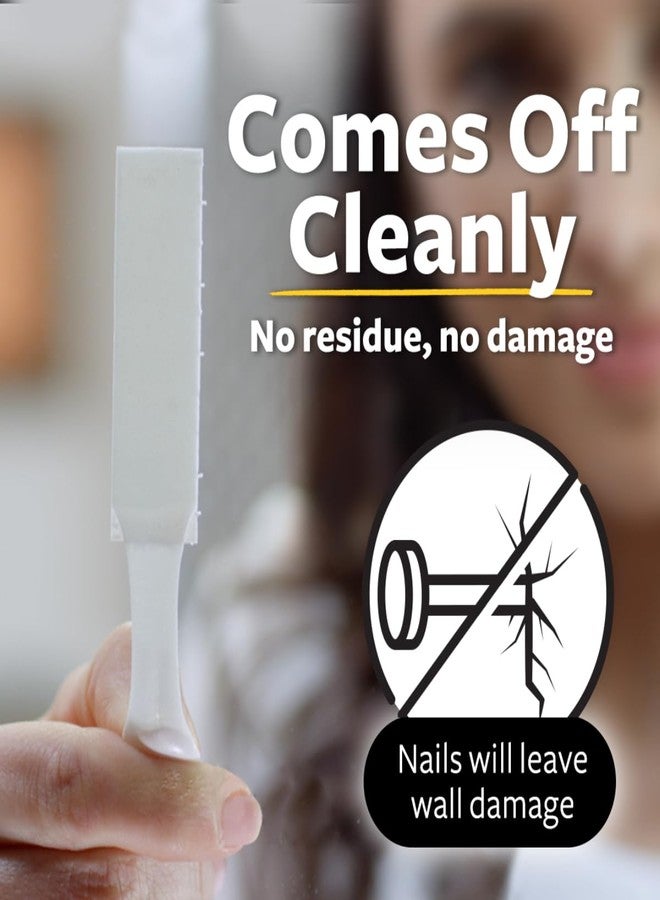 Command 3M Command Large Picture Hanging Strips, Holds 7kg, No paint damage, Heavy Duty, Holds Strongly, Adhesive hooks for wall, Multi-surface (White, 8 strips) - Image 2