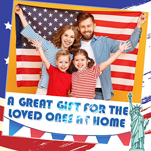 Nosiny 100 Pcs American Flag Keychains USA Flag Key Chains Patriotic Party Favor 4th of July Accessories for Kids Adults Veterans Day Gifts Independence Memorial Day Souvenir - Image 5